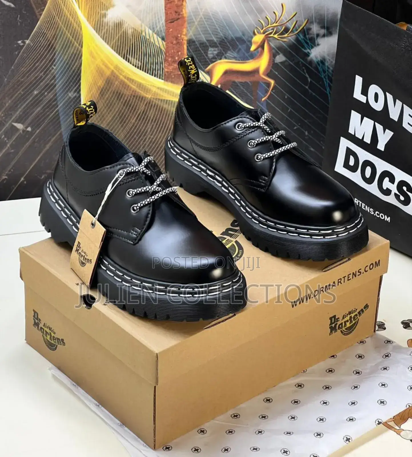Dr Martens Black Shine
