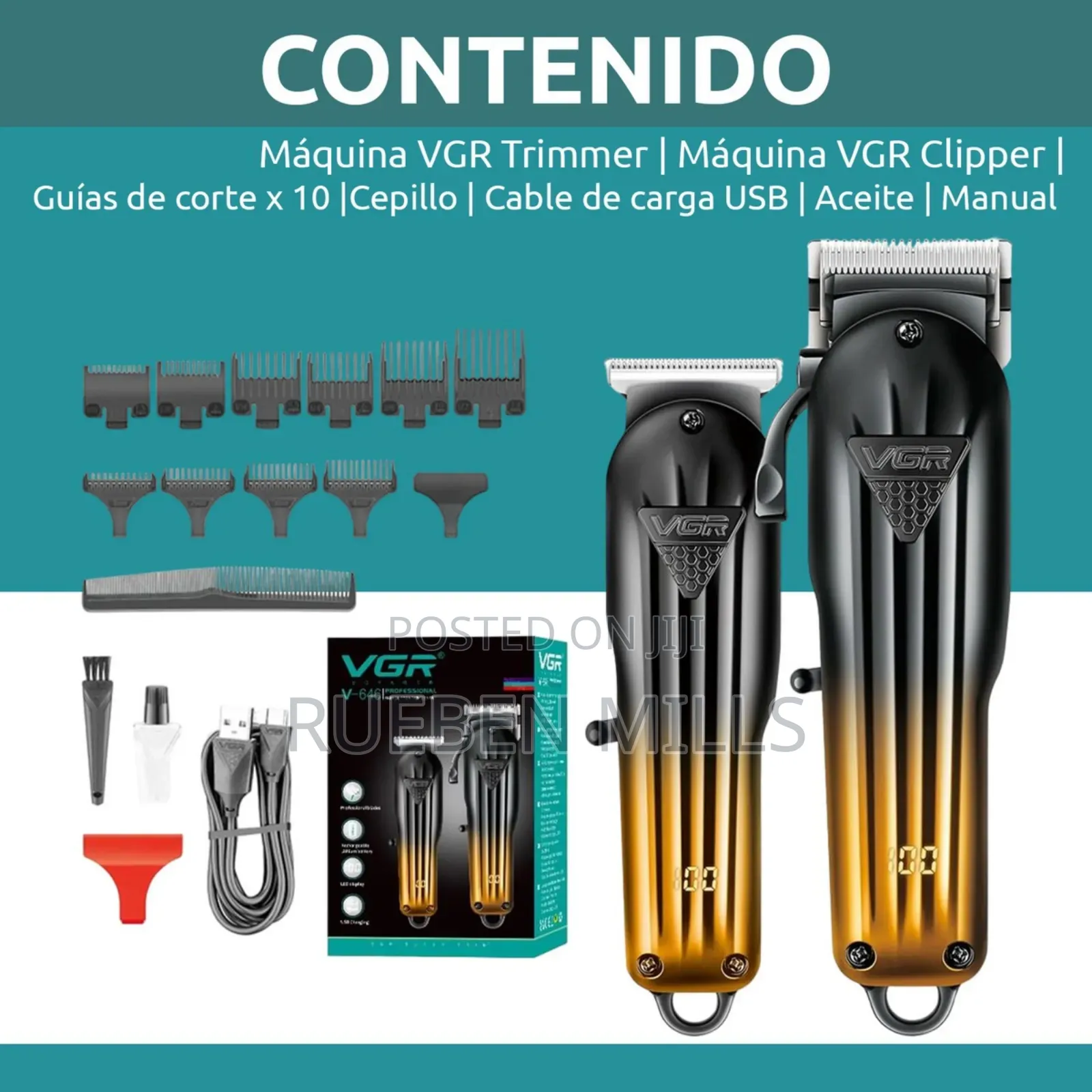 Full Set Of Professional Hair Clippers Barbering Machine