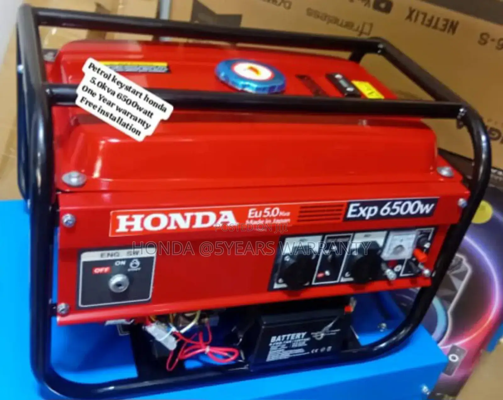 Japanese Honda 5.0kva 6500watt Petrol 5.0kva Generator