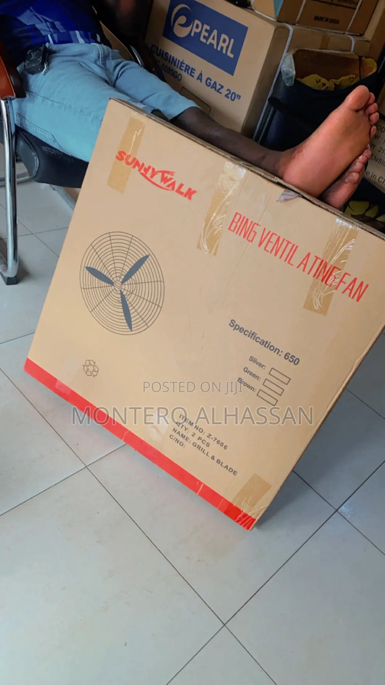 Sunnywalk Wall Fan 26 Inches