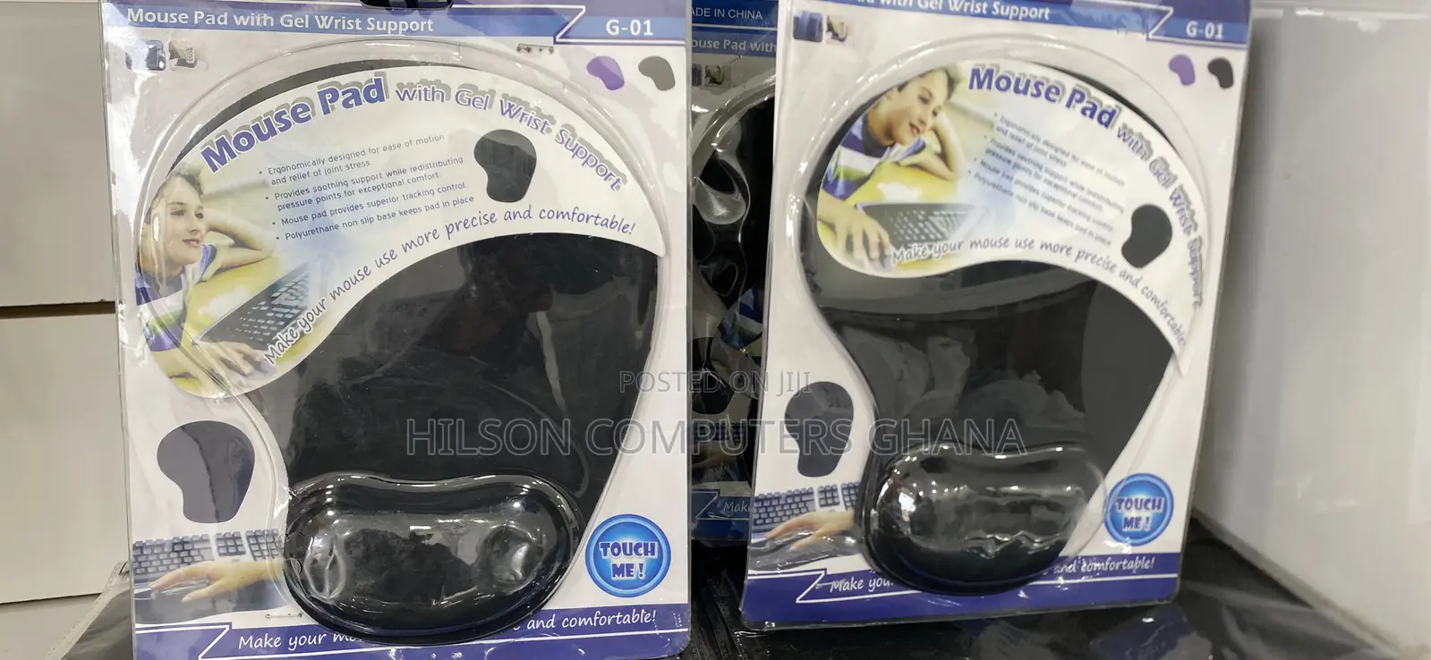 H-02 High Quality Mouse Pad Plus Wrist Support – Black