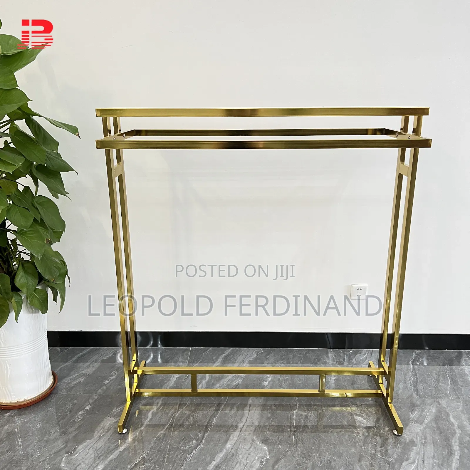 Golden Clothing Rack