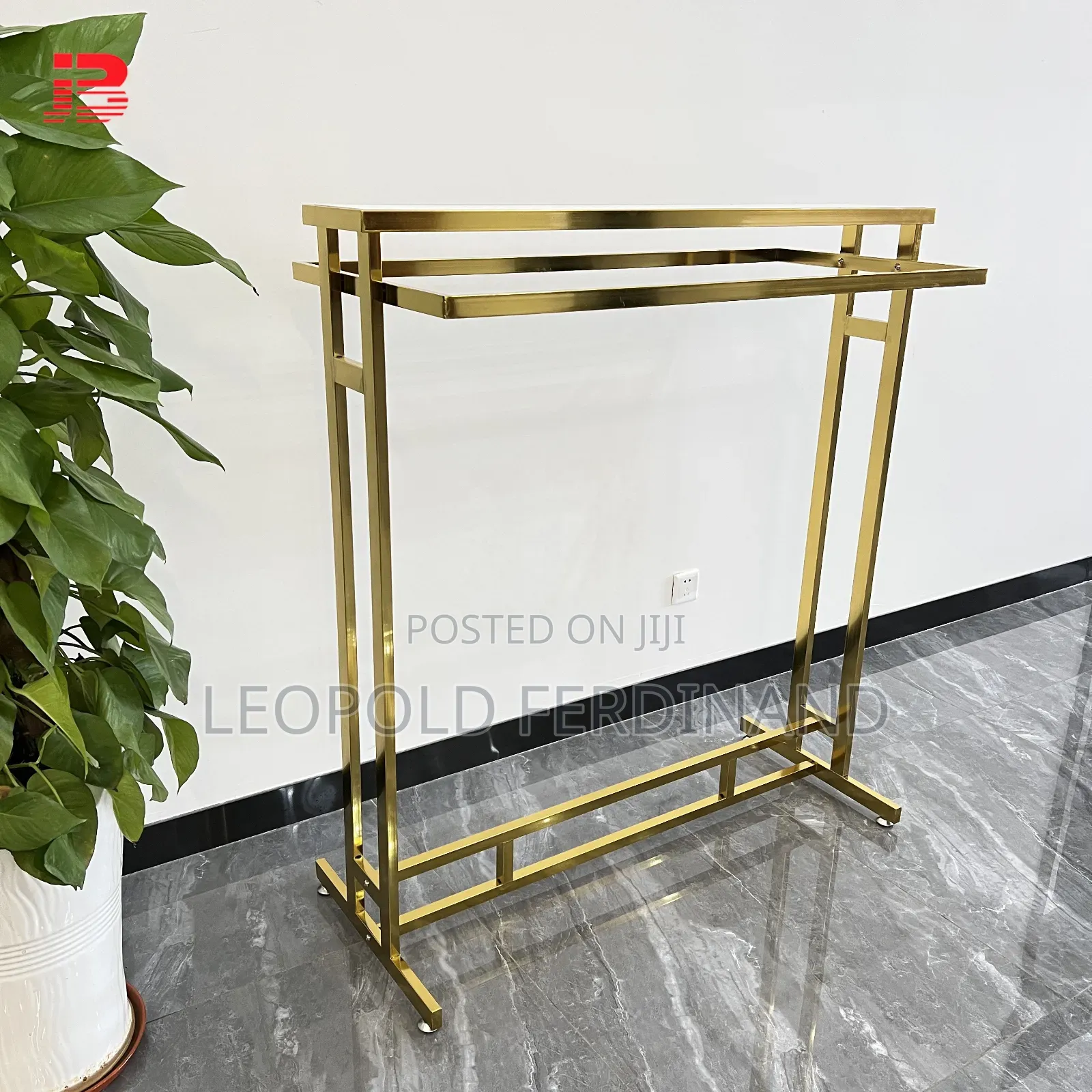 Golden Clothing Rack