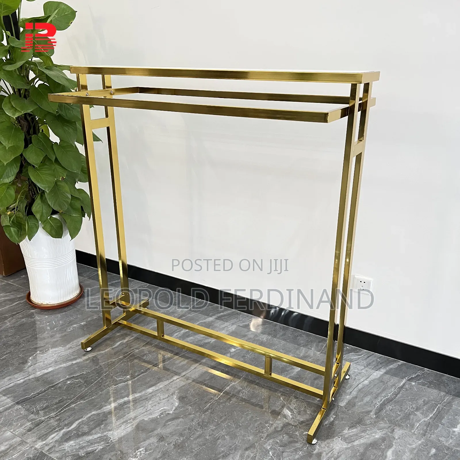 Golden Clothing Rack