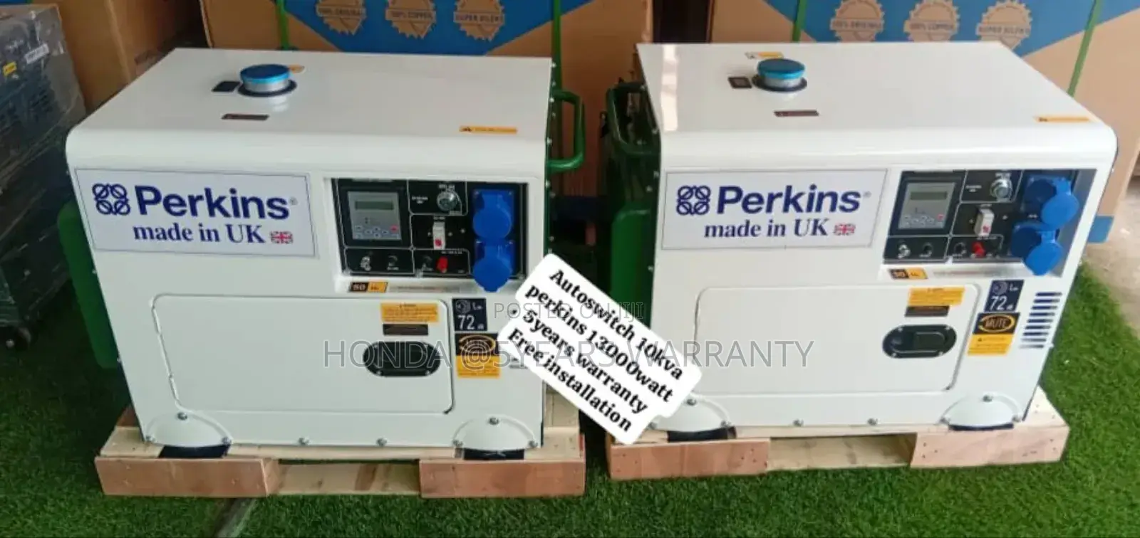High Performance Perkins Generator 10kva 13000watt Diesel