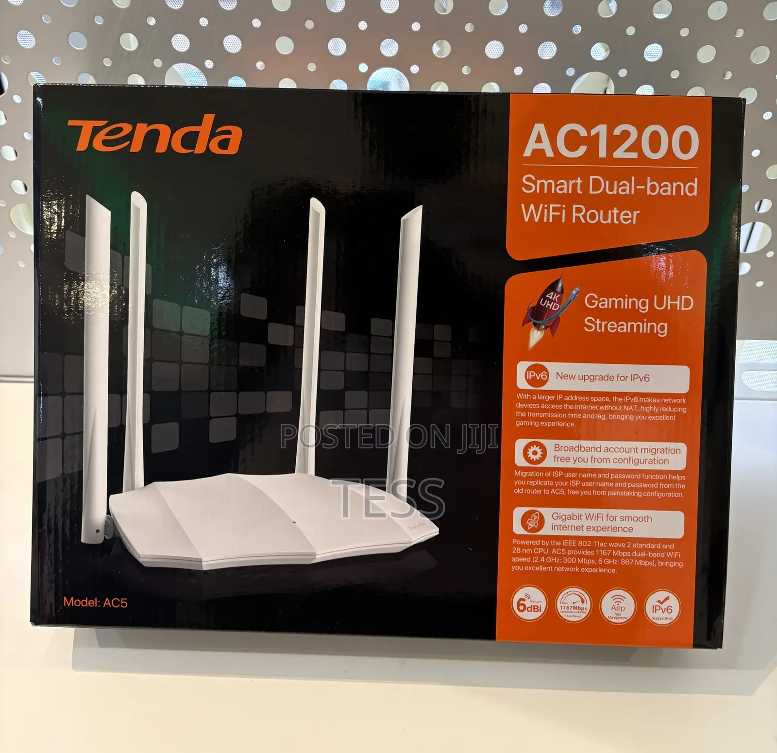 Tenda Ac5 Smart Wifi Router Dual Band Wireless Ac1200