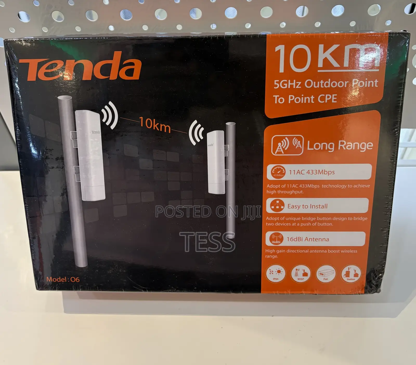 Tenda 06 5ghz 16dbi 11ac Gigabit Outdoor Cpe 10km PTP