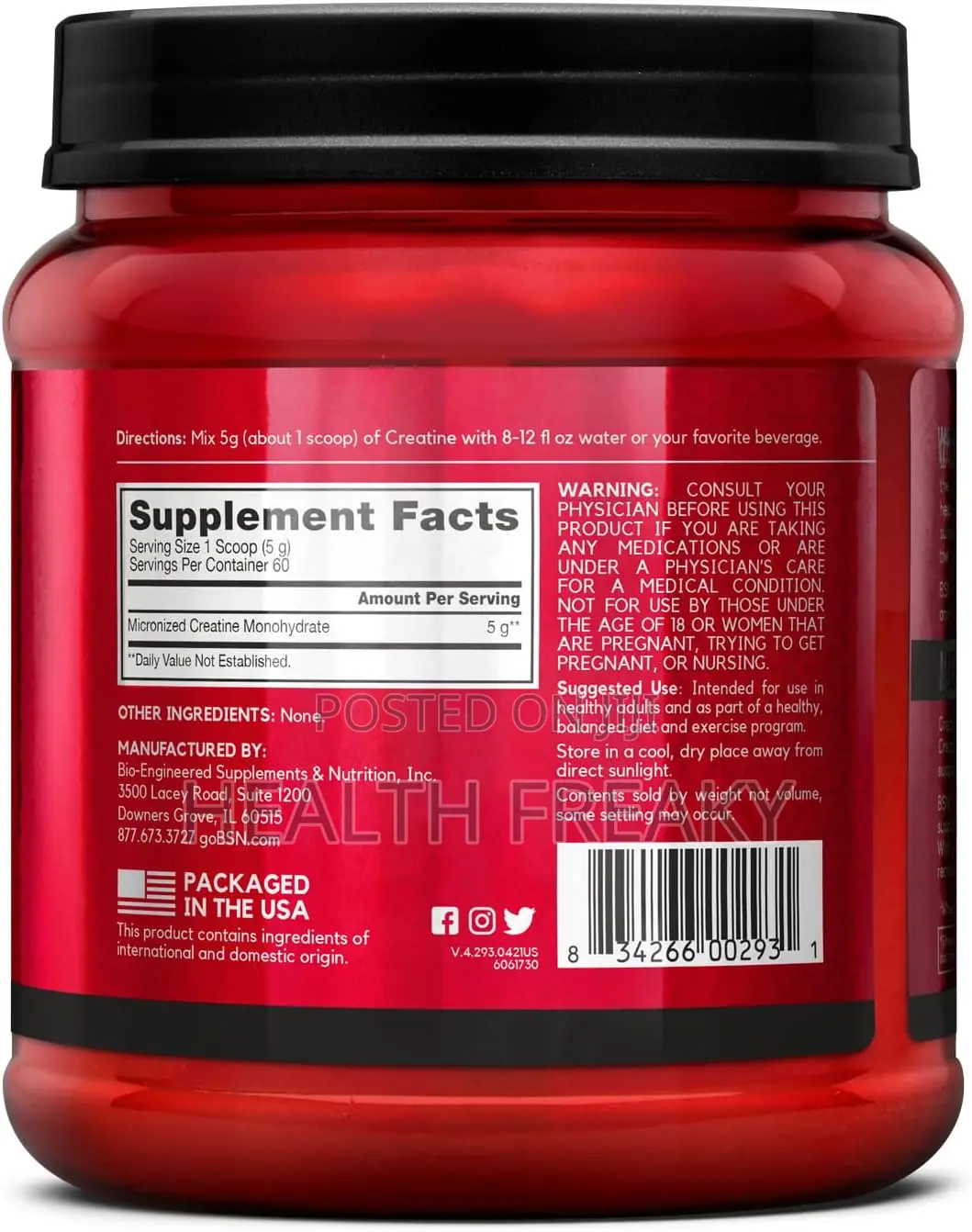 Creatine BSN Creatine Monohydrate Muscle Builder Energy