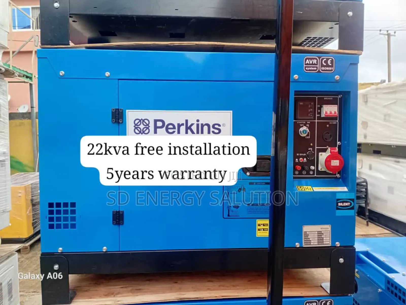Designed to Move Perkins Diesel Generator 22kva Diesel A