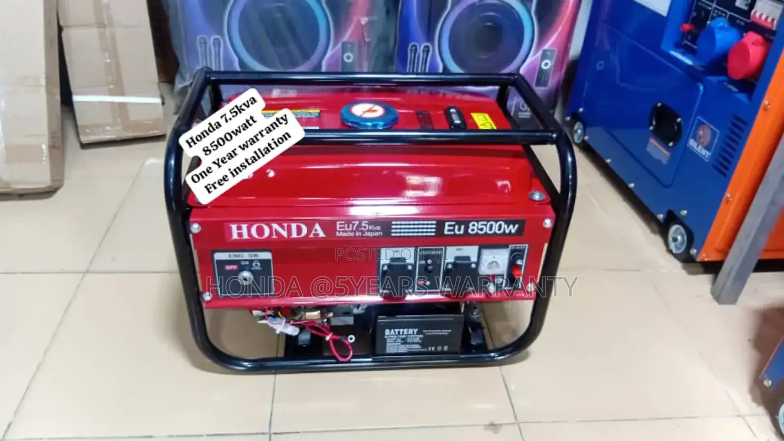 Discounted Honda Generator 7.5kva 8500watt Petrol 7.5kva