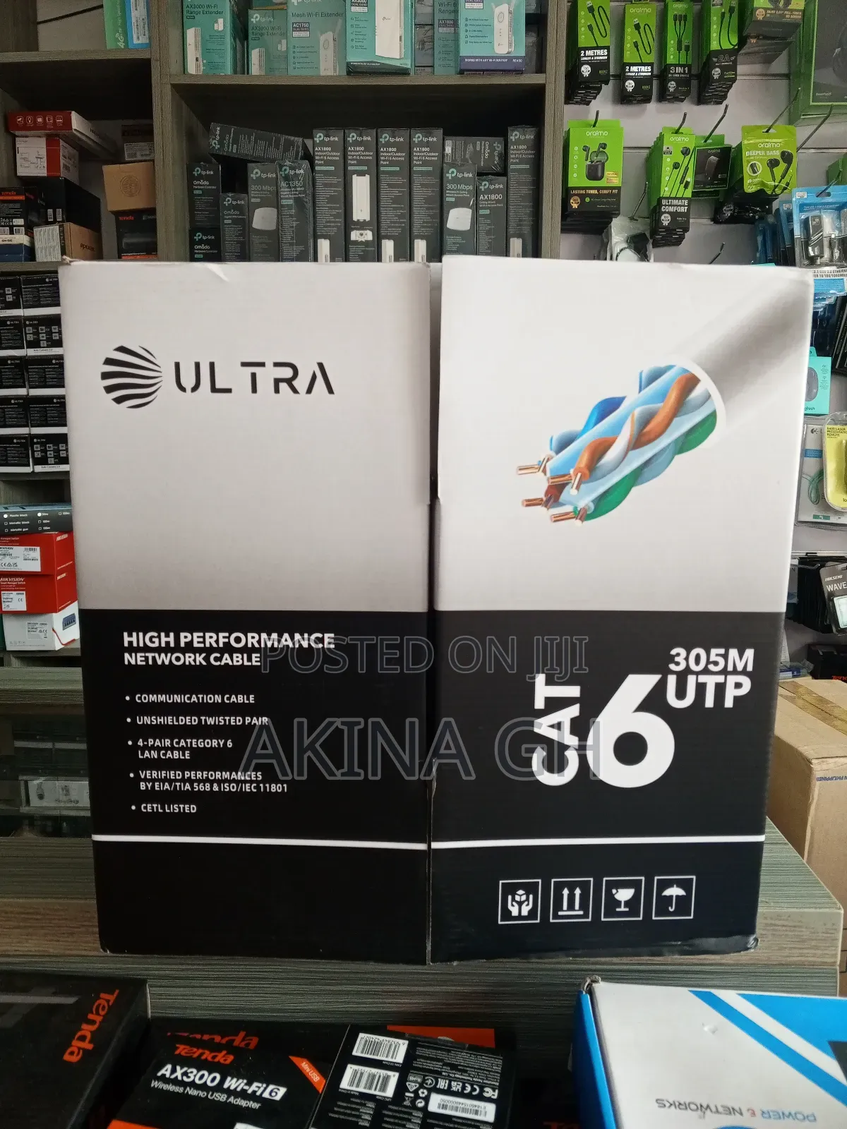 Ultra Utp Cat6 High Speed Network Cable 305m
