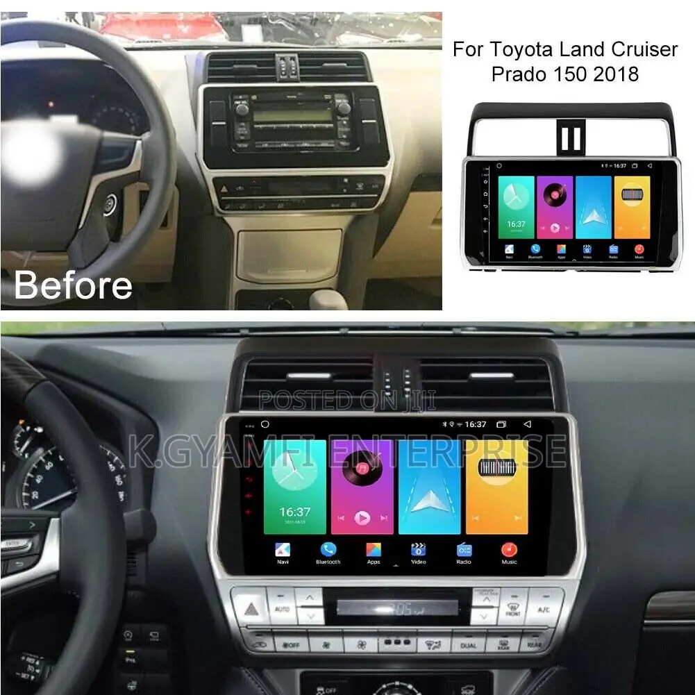 Android Tape for Toyota Land Cruiser Prado 2018 to 2022