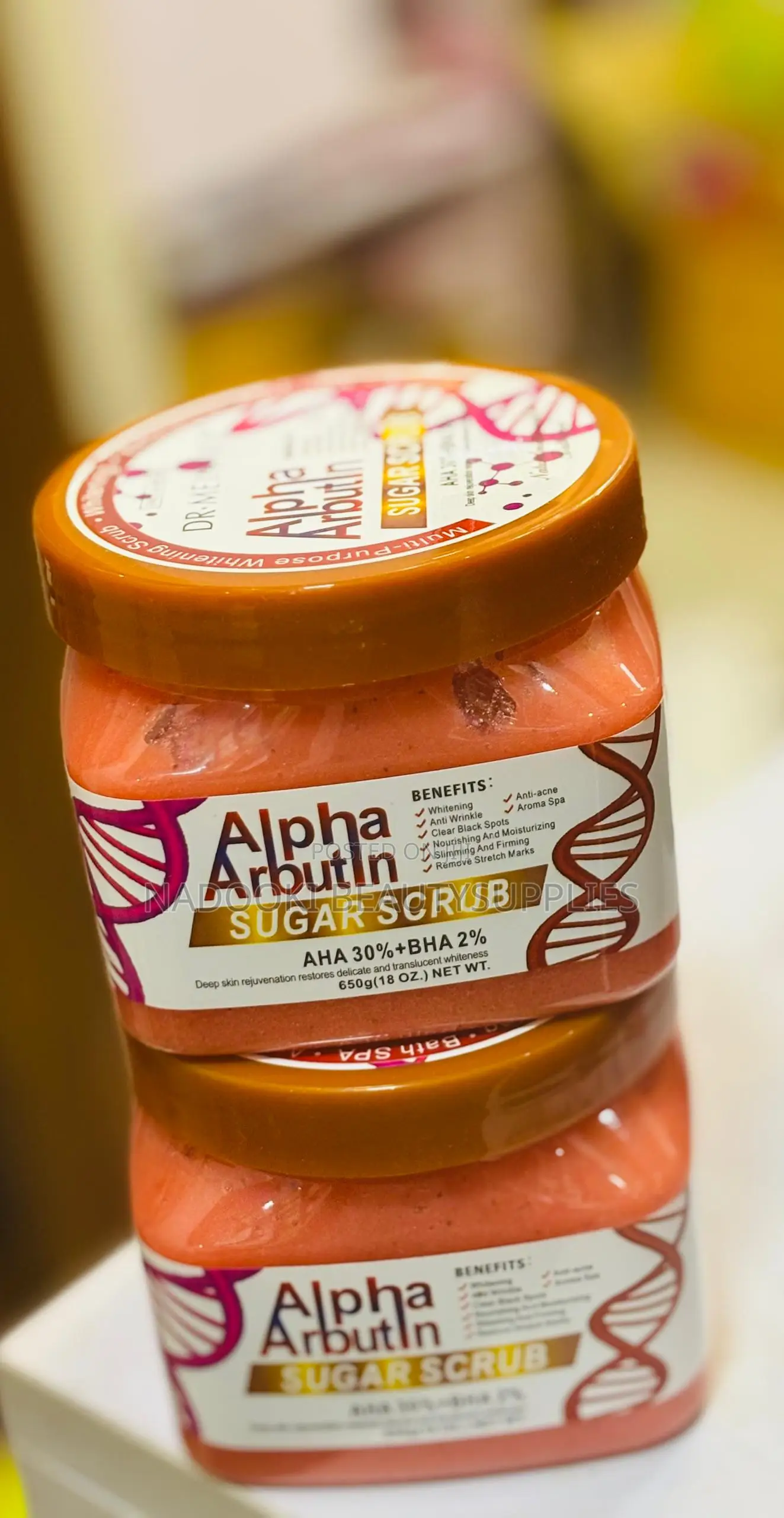 Alpha Arbutin Alphaarbutin Sugar Scrub