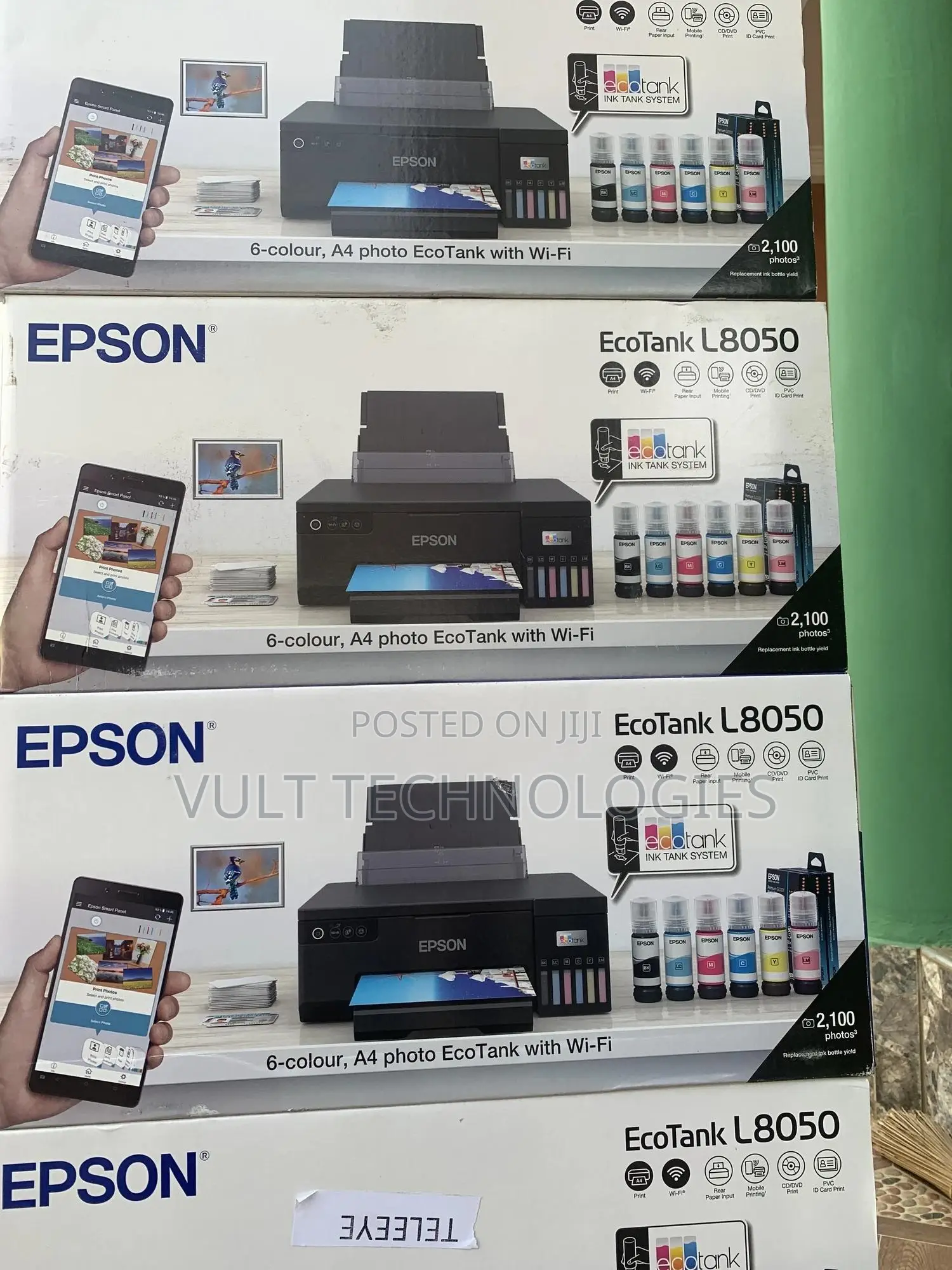 Epson Ecotank L8050 Photo and Id Card Printer