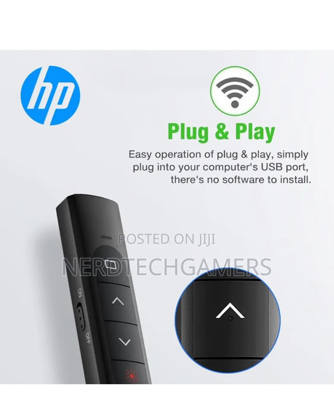 Hp Ss10 Presentation Flip Pen Presenter – 2.4ghz Wireless