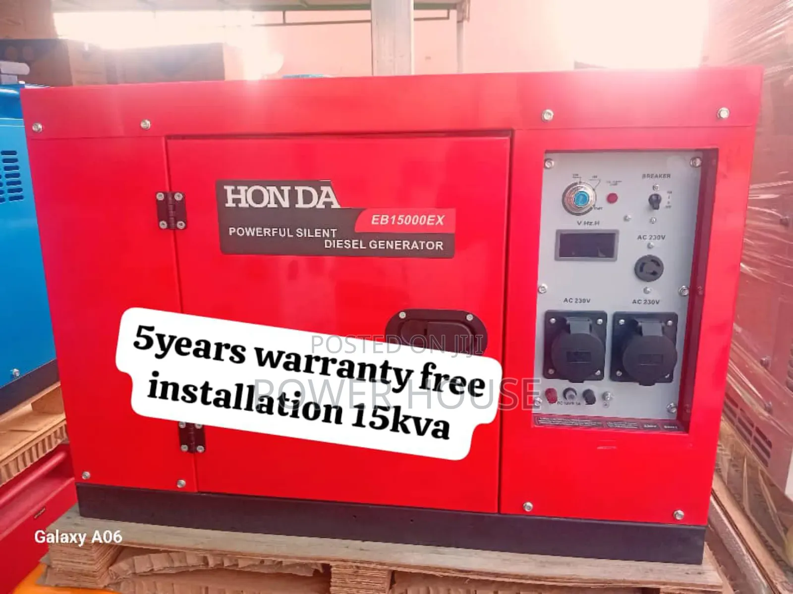 Rock Regal Hub 15kva Diesel 16500watts Honda Generator