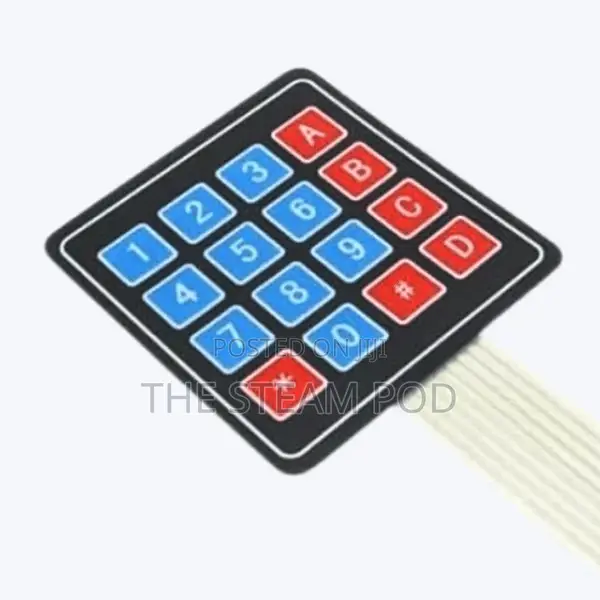 16-key Membrane Keypad (4×4 Matrix)