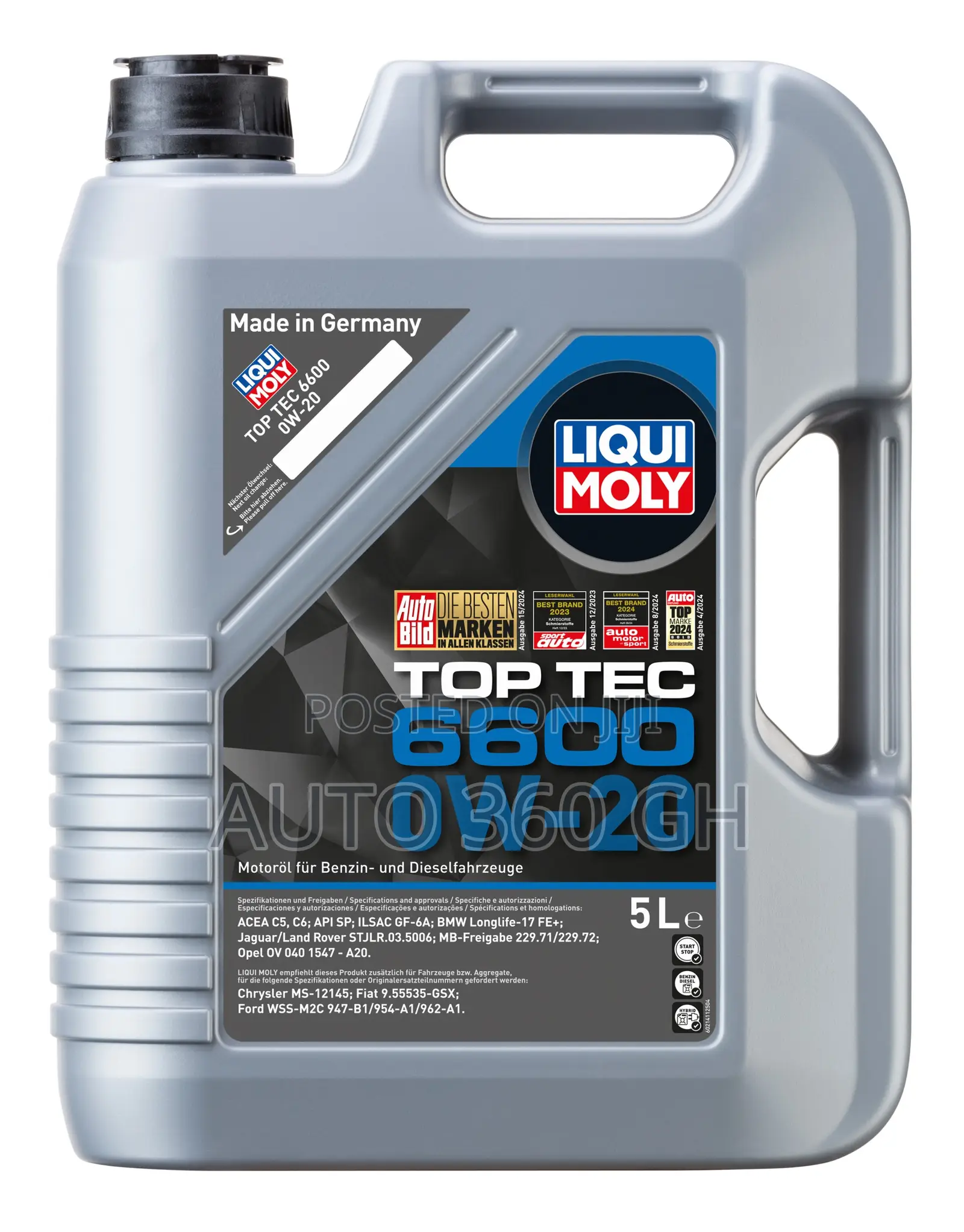 Liqui Moly Top Tec 6600 0w-20 5L