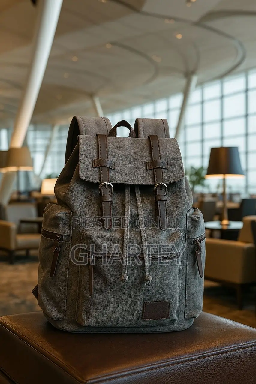 Quality Canvas Bagpack - Gray