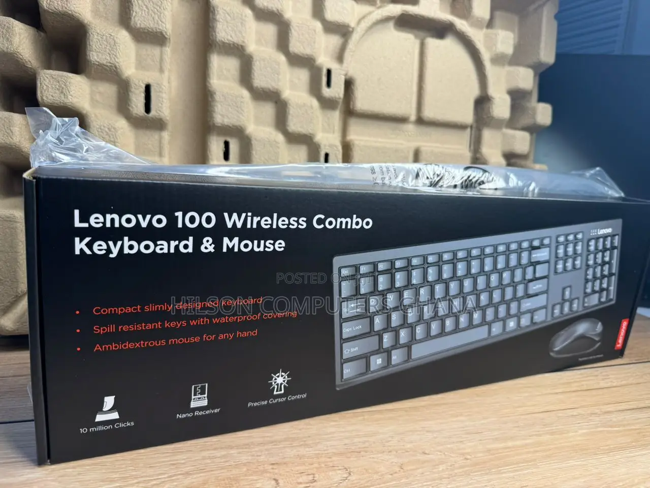 Lenovo 100 Usb-a Wireless Combo Keyboard and Mouse