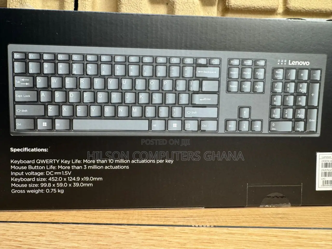 Lenovo 100 Usb-a Wireless Combo Keyboard and Mouse