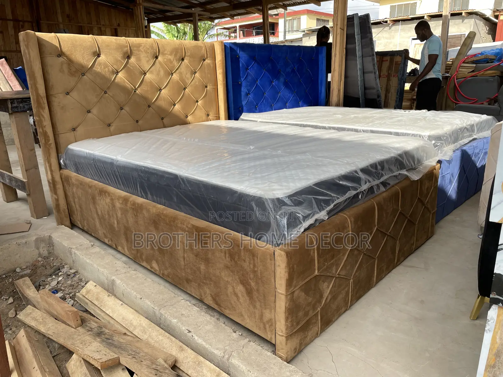 Double Bedframe 54x75 With Mattress Very Soft One