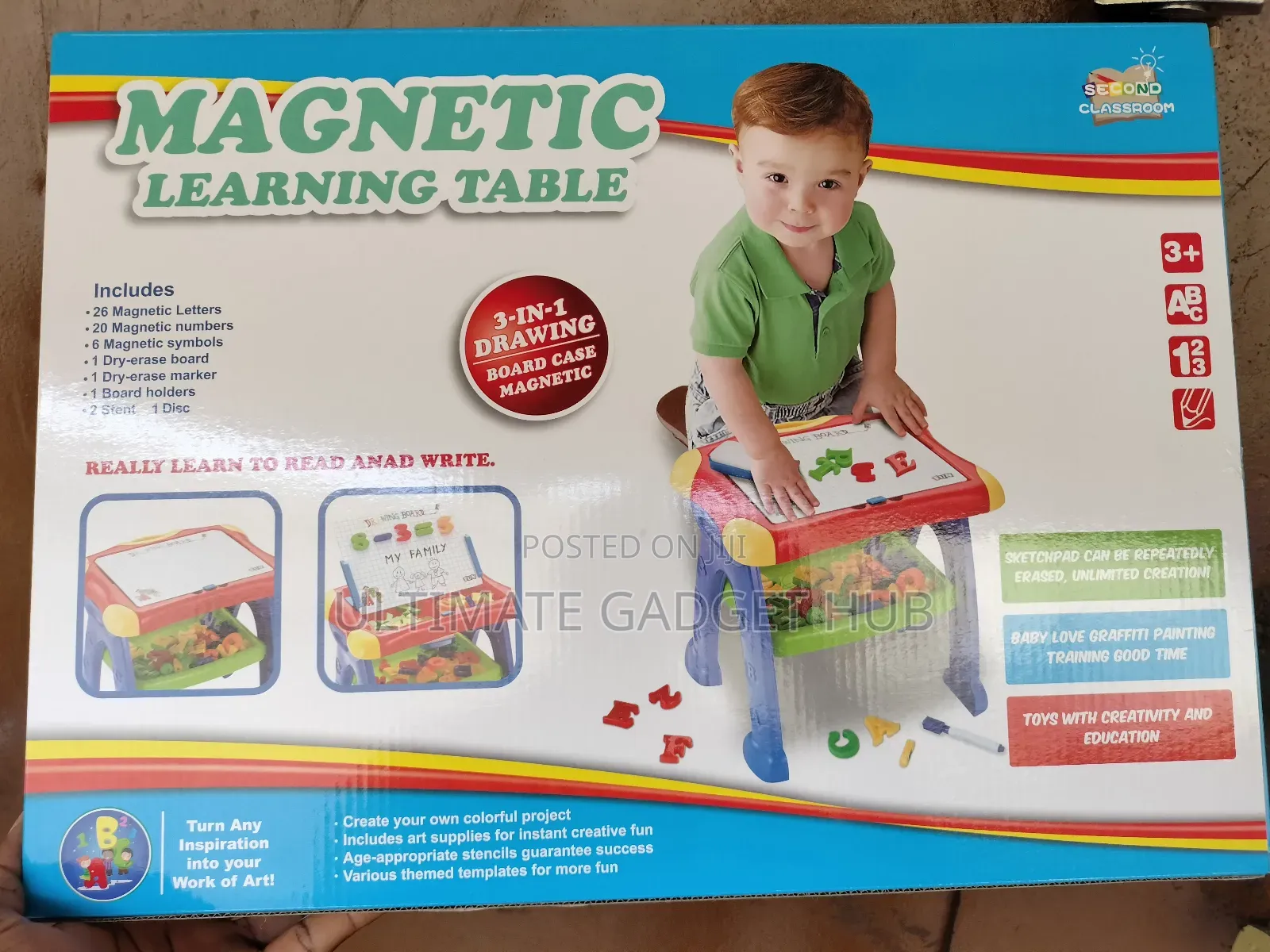 3 in 1 Magnetic Alphabet Learning Table