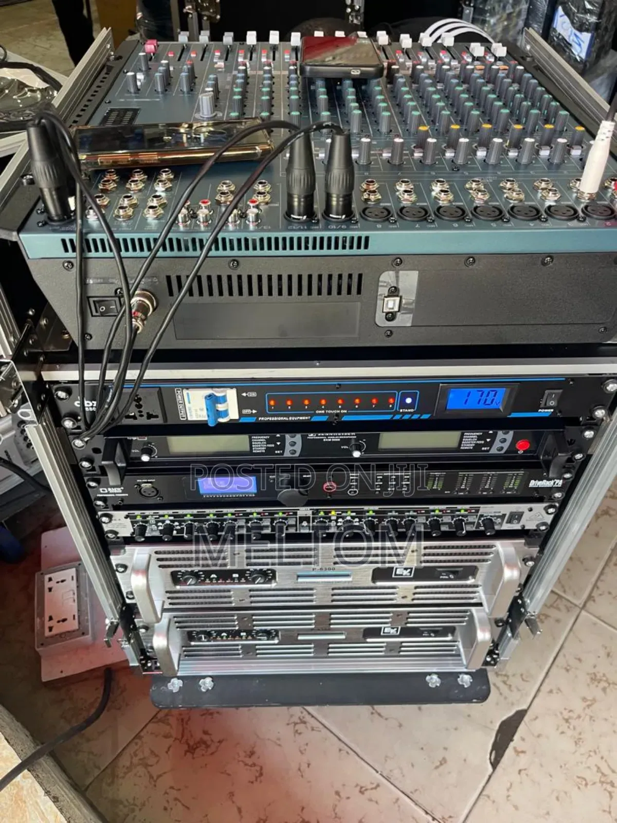 Martin Audio Full Spinning Setup Speakers and Loaded Dj Rack