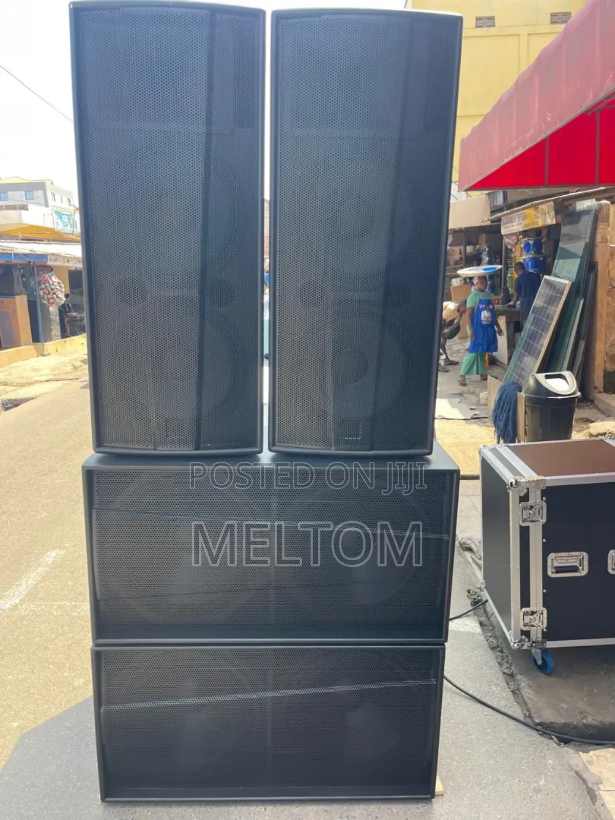 Martin Audio Full Spinning Setup Speakers and Loaded Dj Rack