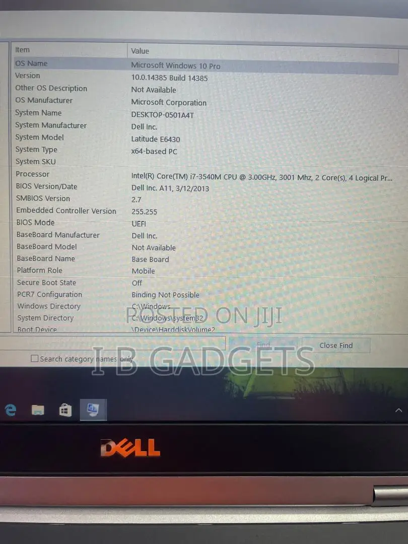 Laptop Dell Latitude 6430u 8GB Intel Core i7 HDD 500GB