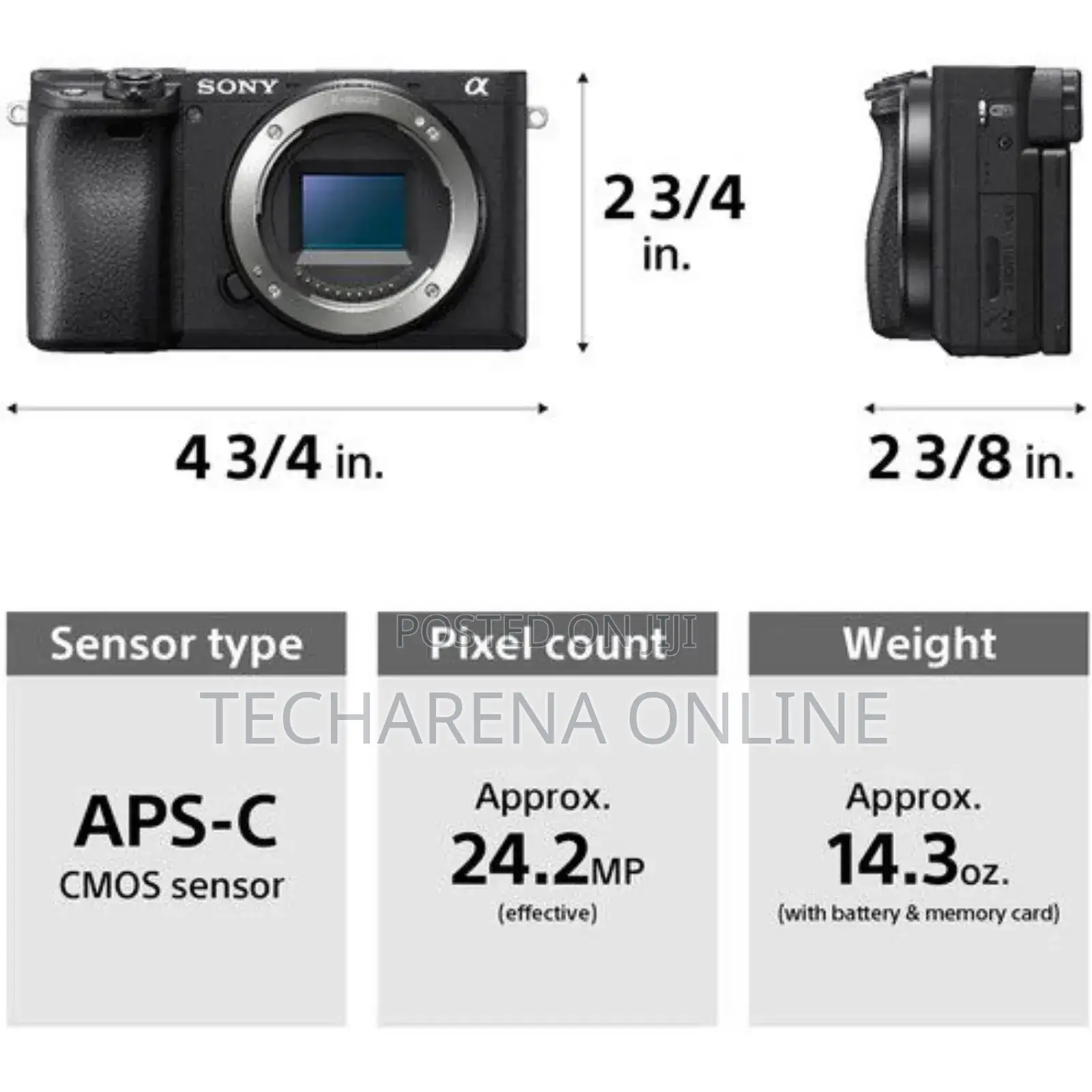 Sony A6400 Mirrorless Camera With 16-50mm