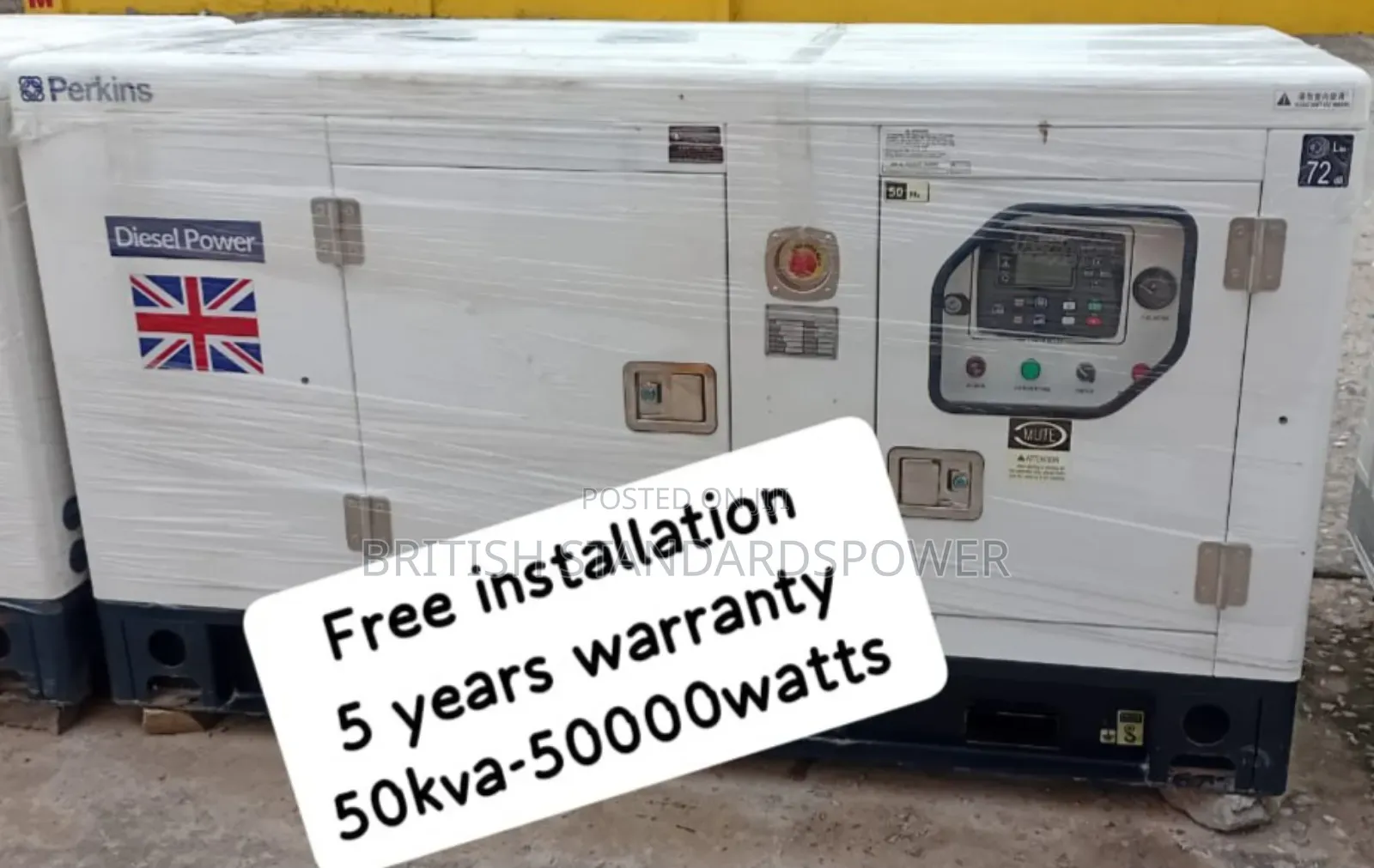 All Weather Resistant 50kva Silent Diesel Generator