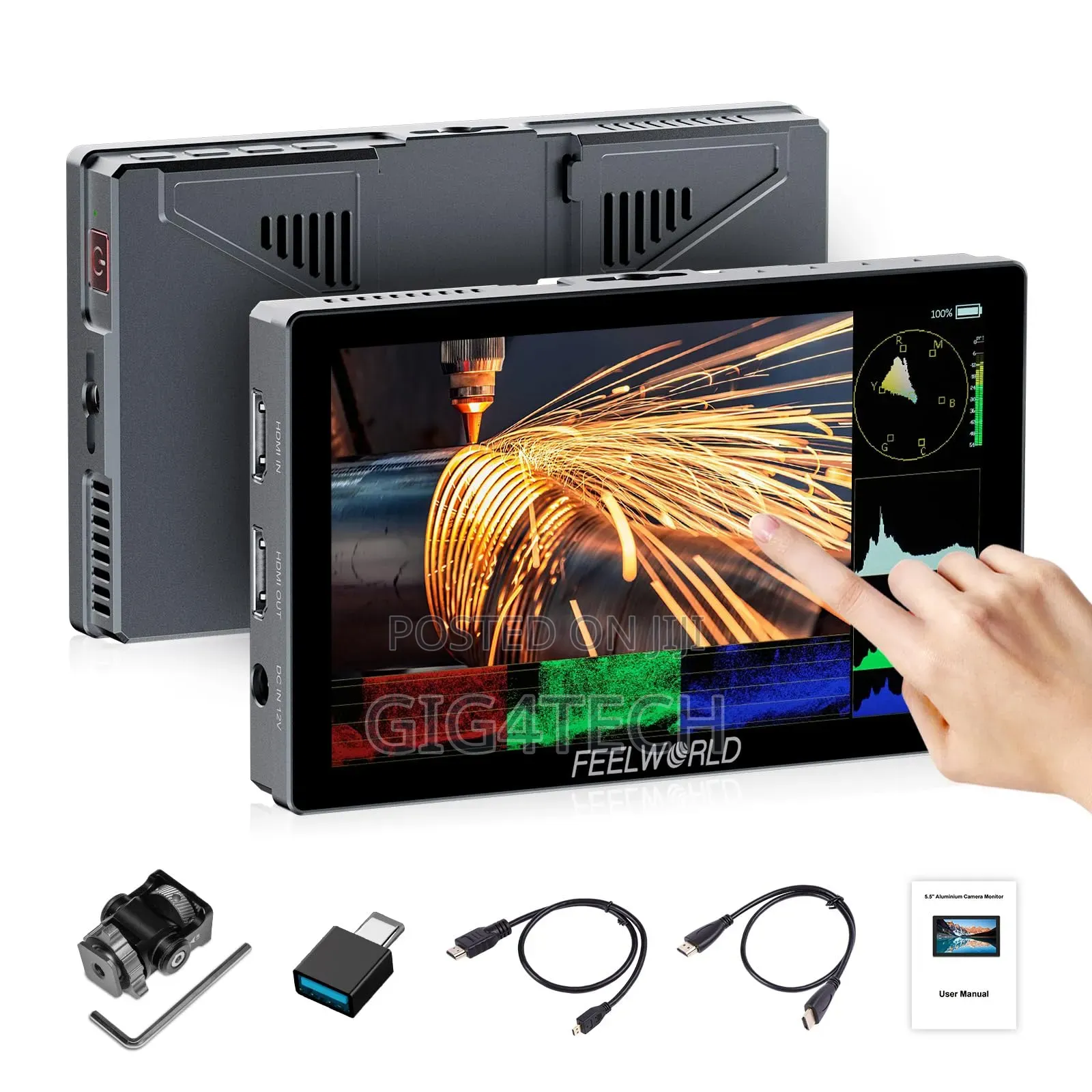 Feelworld P6x 5.5 Inch 1000nit Field Monitor Touch Screen