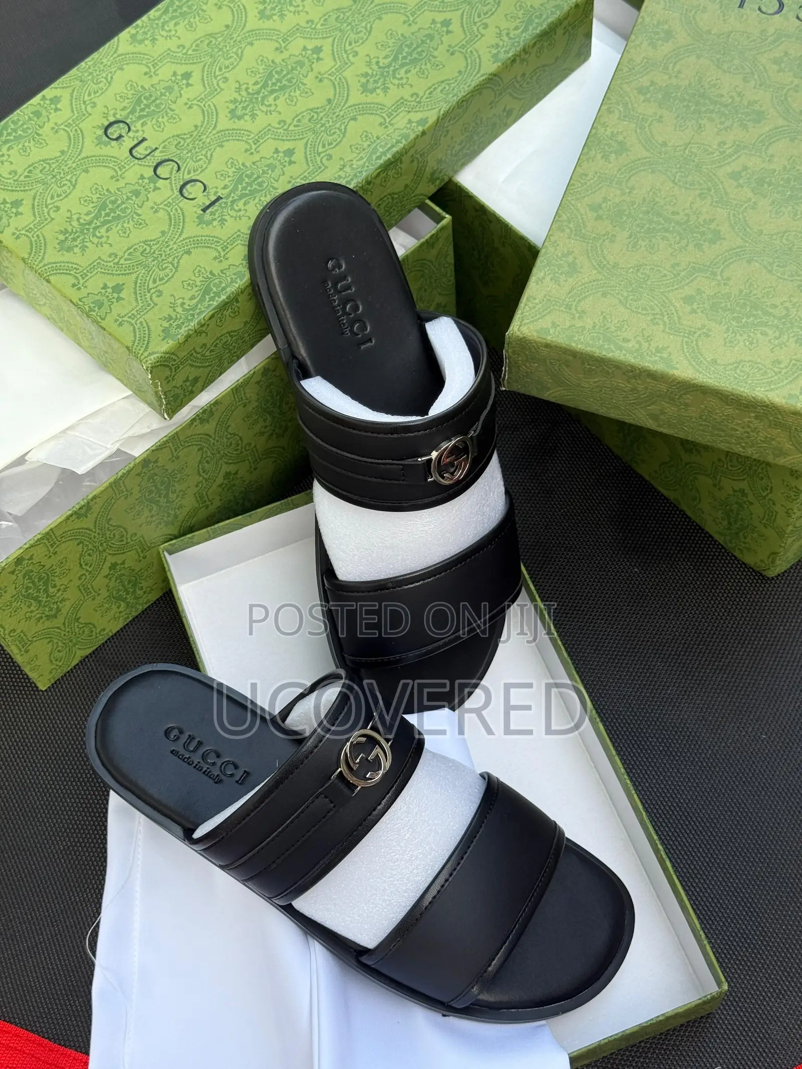 Gucci Slide on Sandal Leather Slippers
