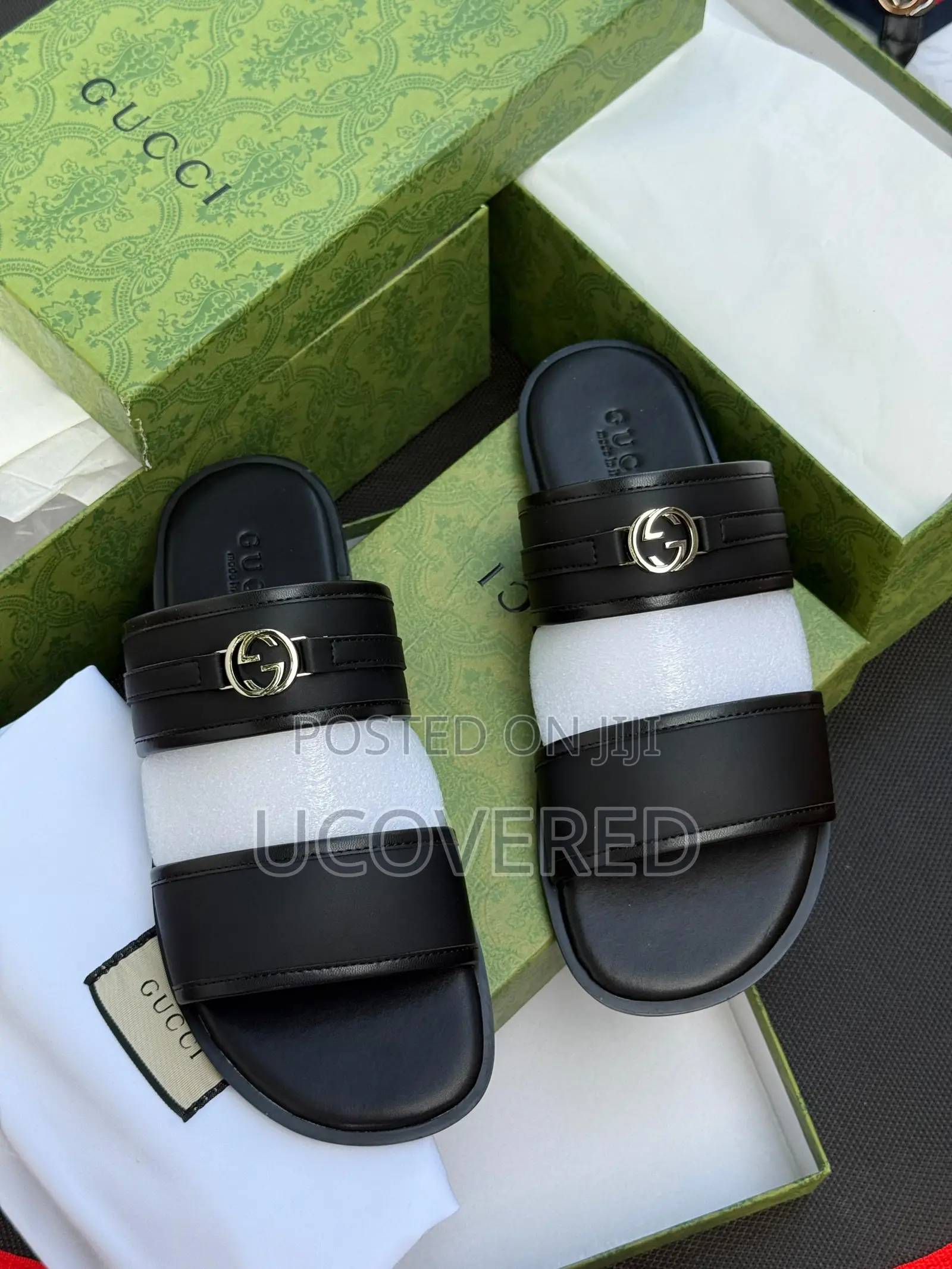 Gucci Slide on Sandal Leather Slippers