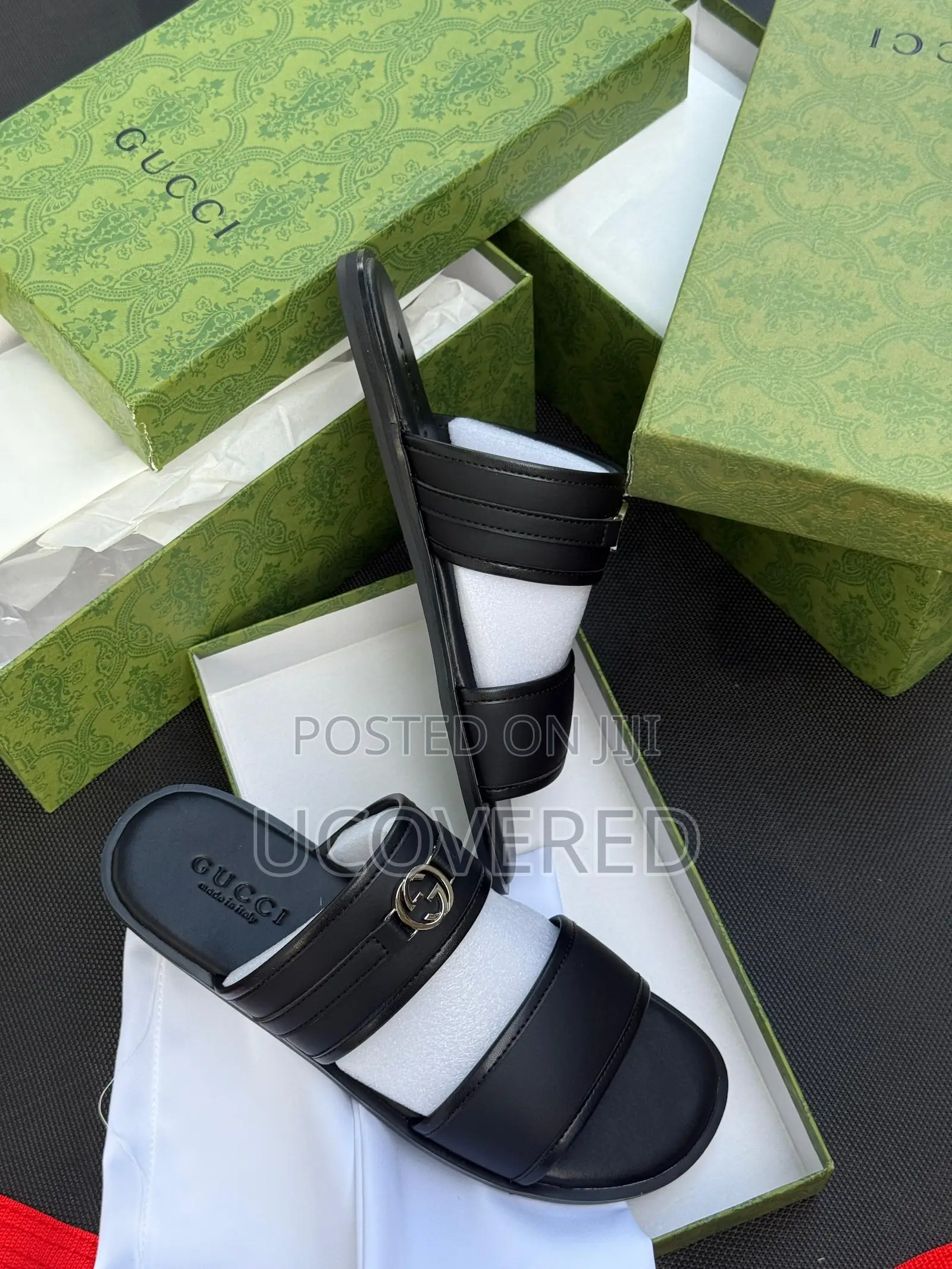 Gucci Slide on Sandal Leather Slippers