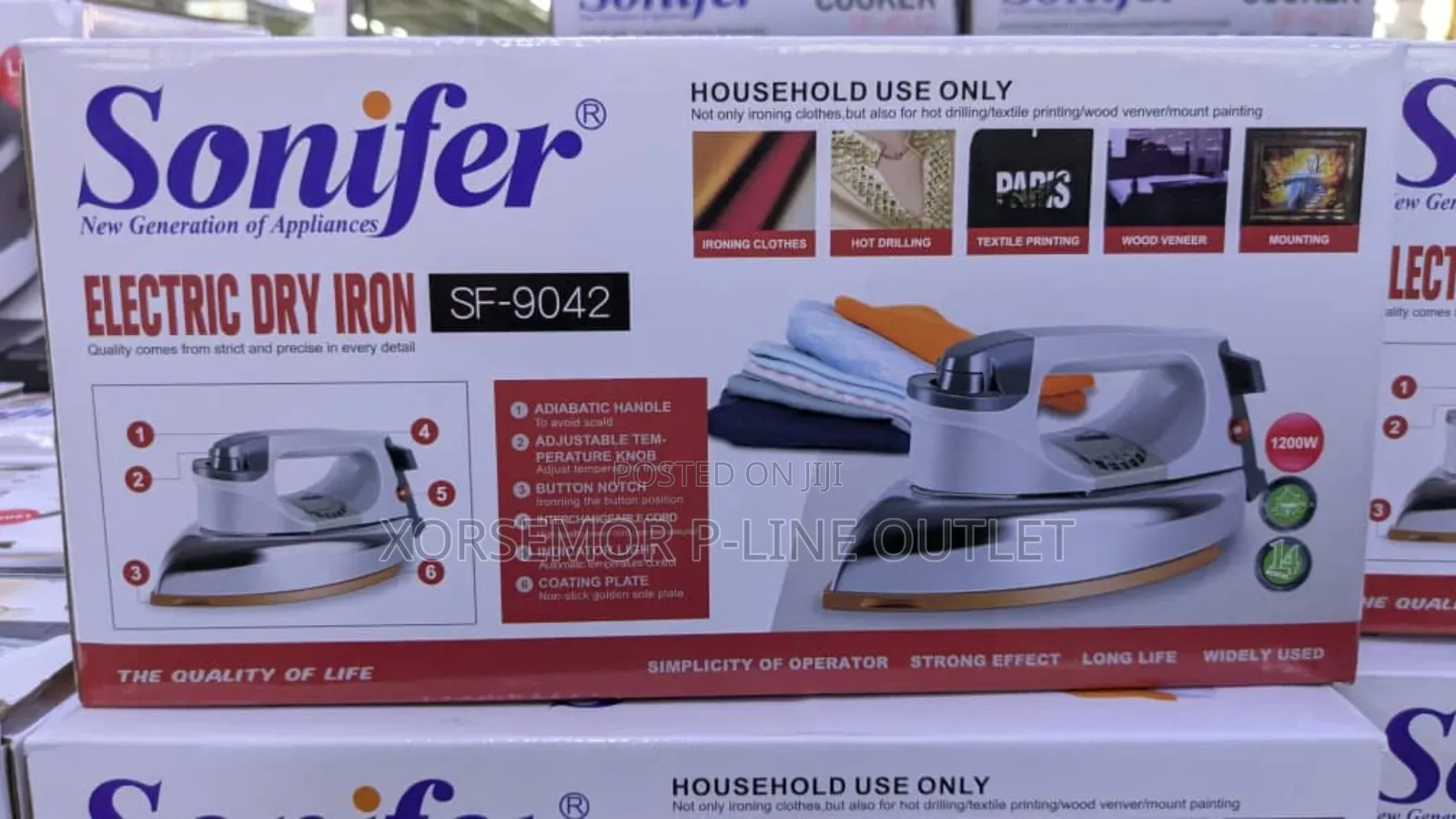 Sonifer Heavy Duty Dry Iron Sf-9042