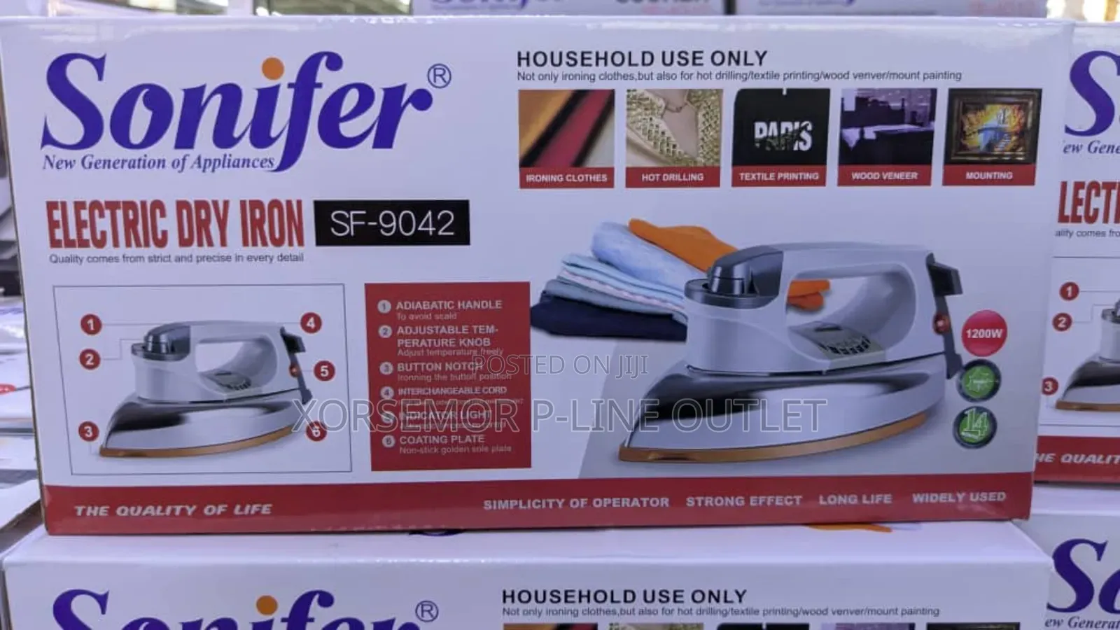Sonifer Heavy Duty Dry Iron Sf-9042
