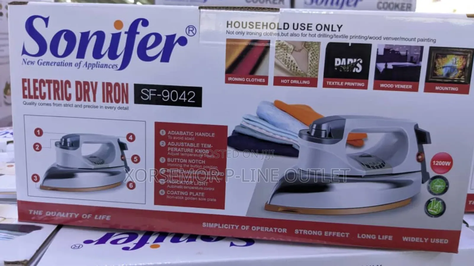 Sonifer Heavy Duty Dry Iron Sf-9042