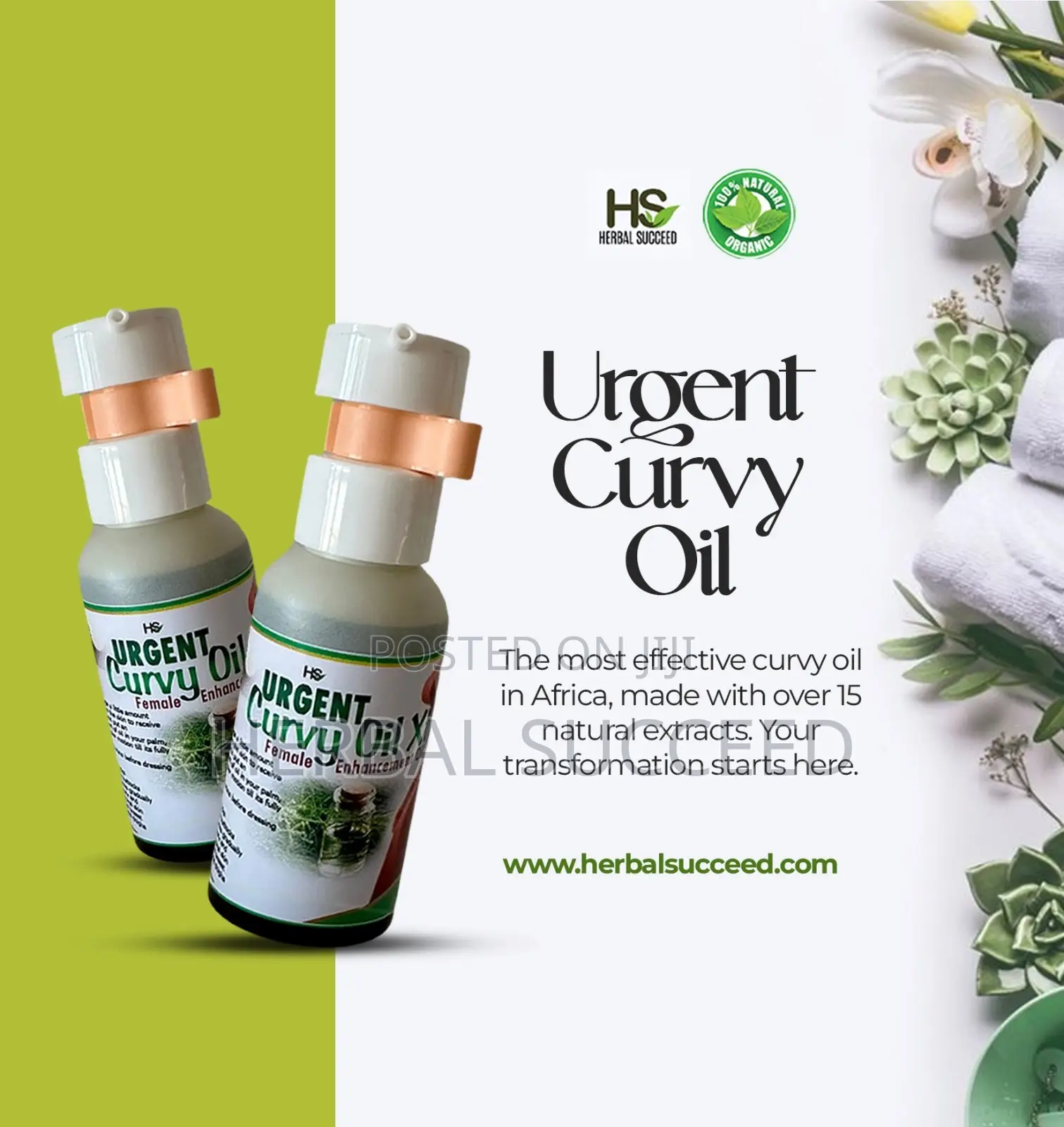 Herbalsucceed Urgent Curvy Oil Extra