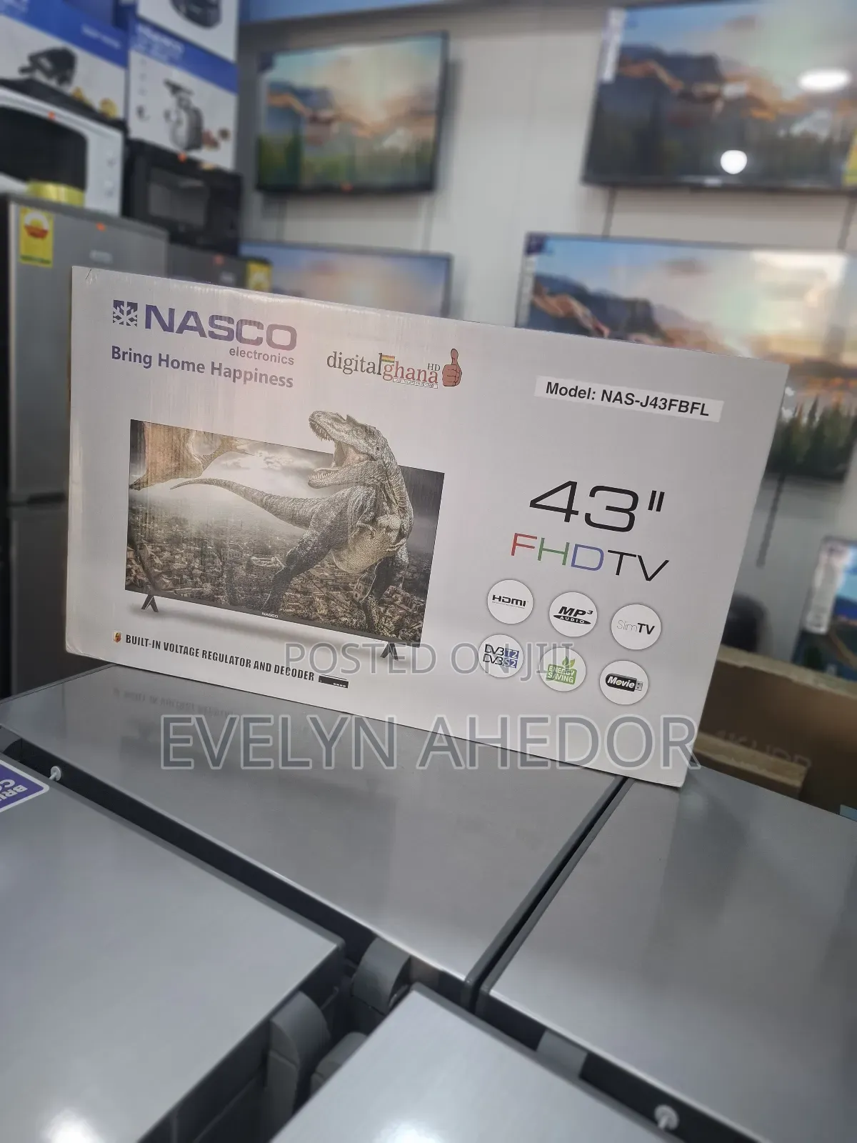 Digital Satellite Nasco Tv 43 Inches Available as Seen