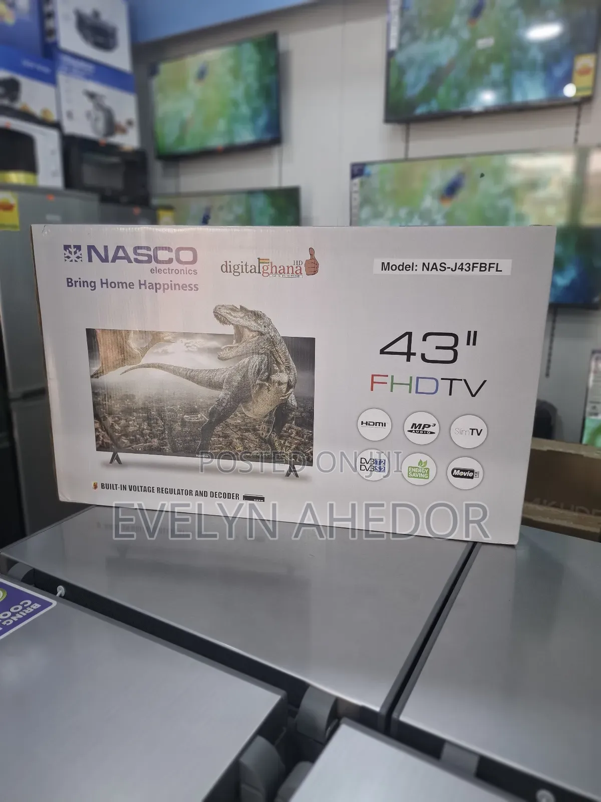 Digital Satellite Nasco Tv 43 Inches Available as Seen