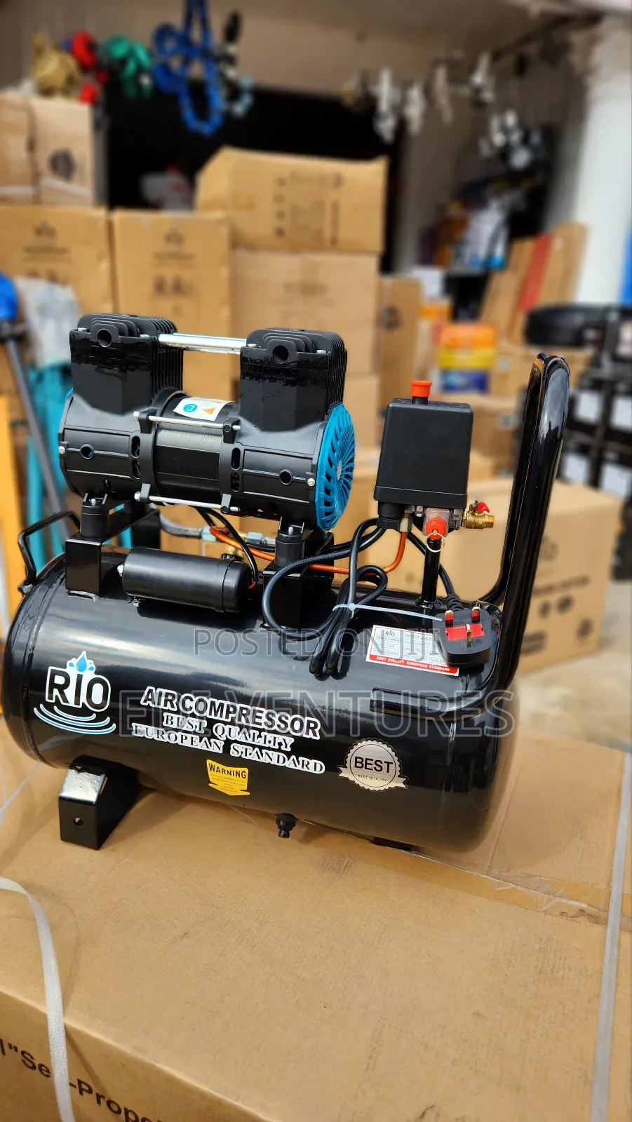 Rio 24 Litres Air Compressor - Silent Oil Fre