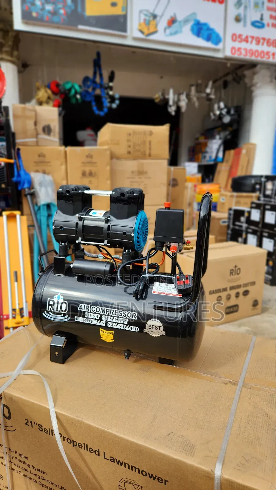 Rio 24 Litres Air Compressor - Silent Oil Fre