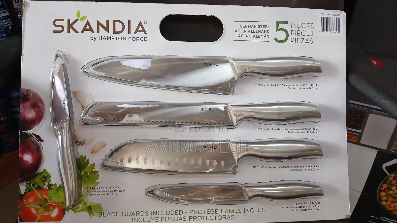 Skandia 5 Pieces Knief Set With Blade Guards