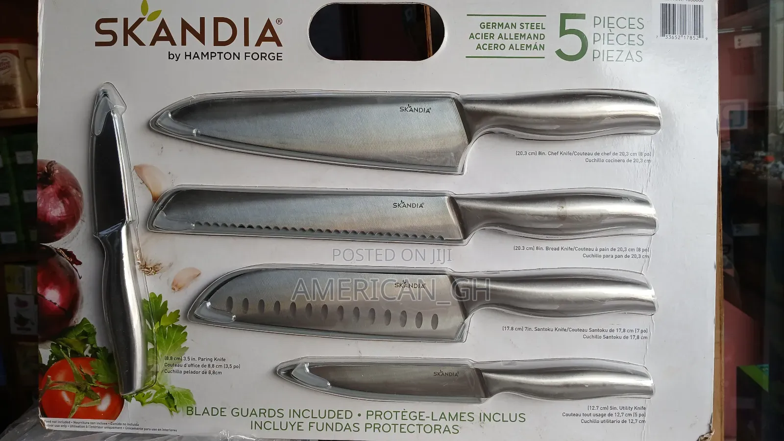 Skandia 5 Pieces Knief Set With Blade Guards