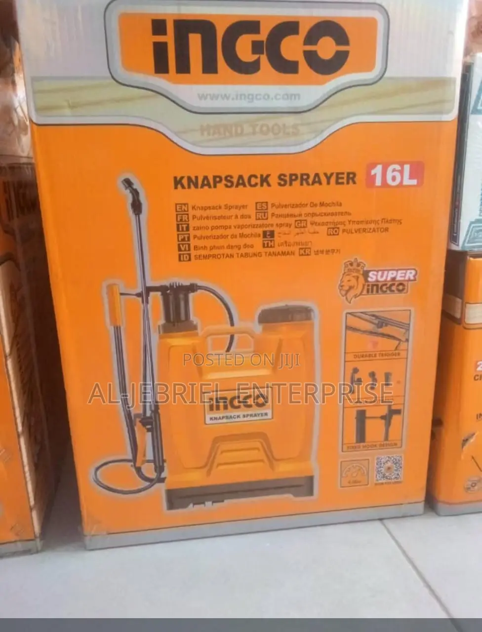 Ingco Knapsack Sprayer 16l