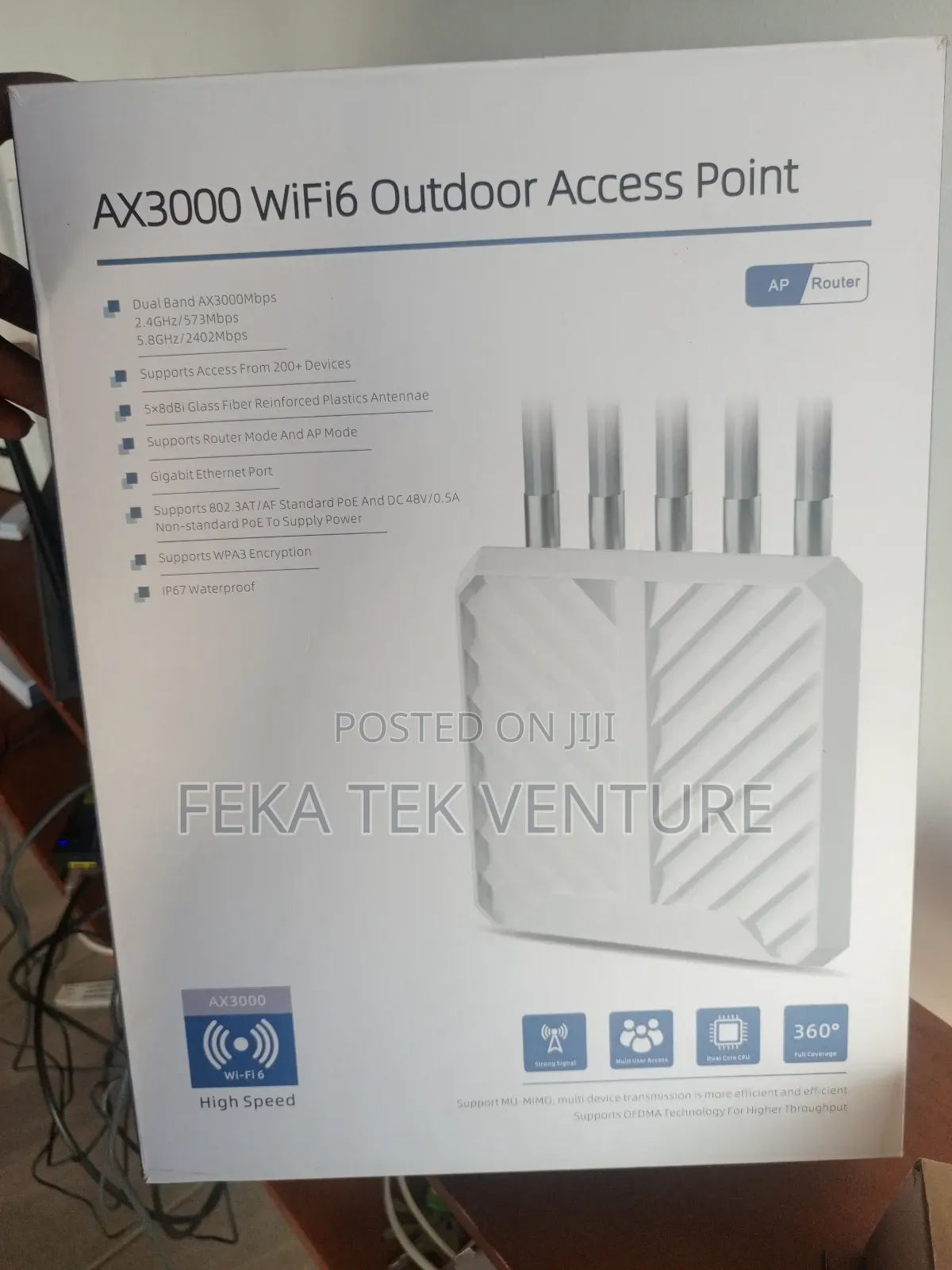 Ax3000 Wifi6 Outdoor Access Point