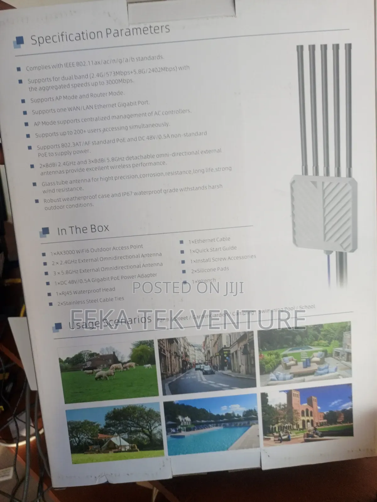 Ax3000 Wifi6 Outdoor Access Point