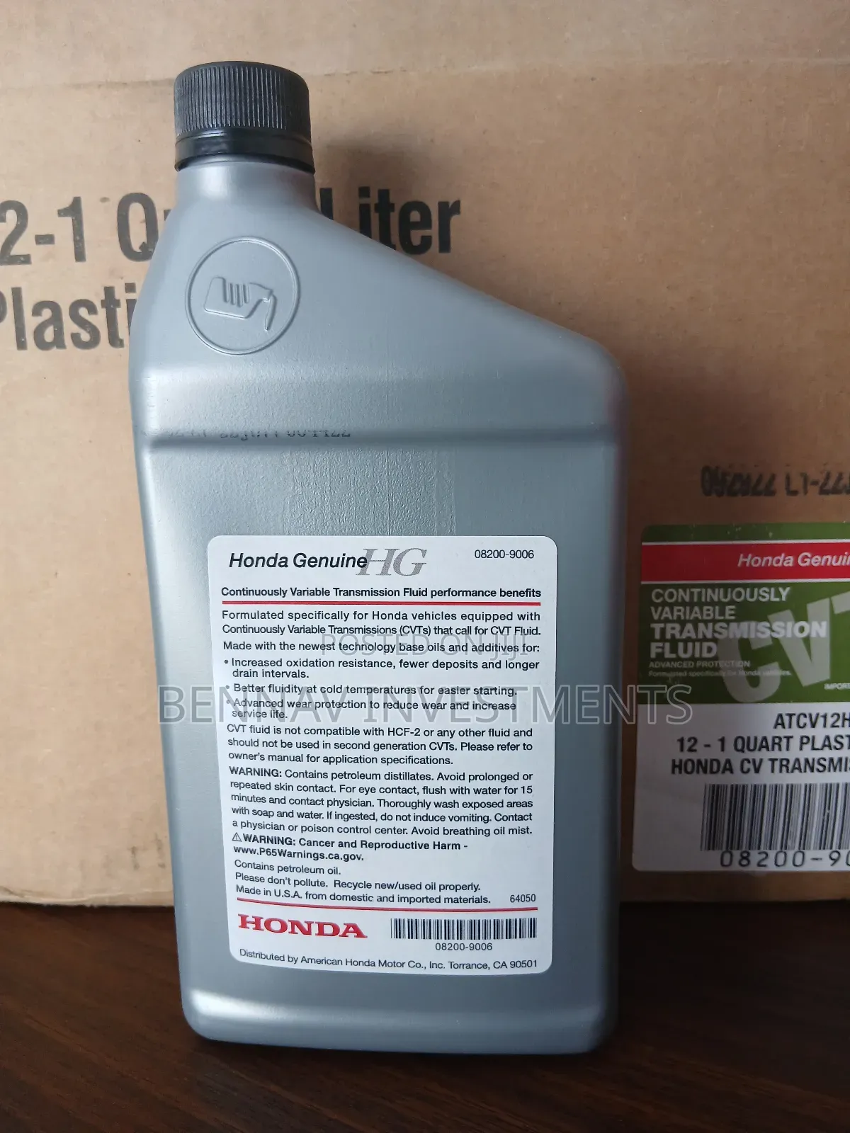 Original Honda Cvt Transmission Fluid From Usa